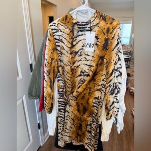 Zara Multicolor Animal Print Dress
